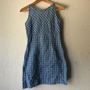 Vintage Plaid/floral mini dress